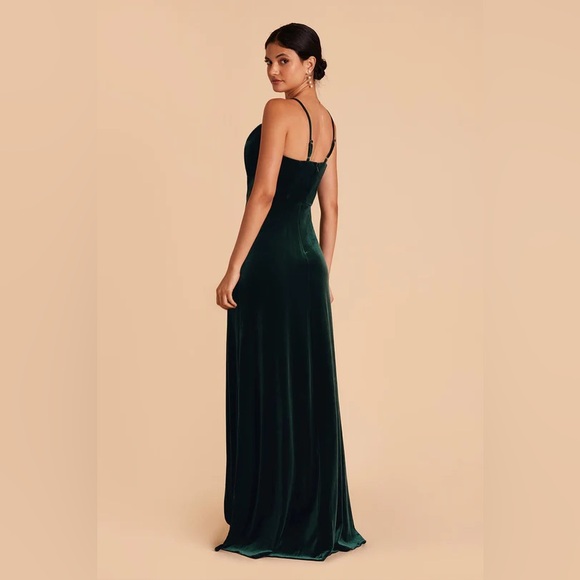 Birdy grey emerald velvet bridesmaid dress NO ALTERATIONS!! - Picture 2 of 3
